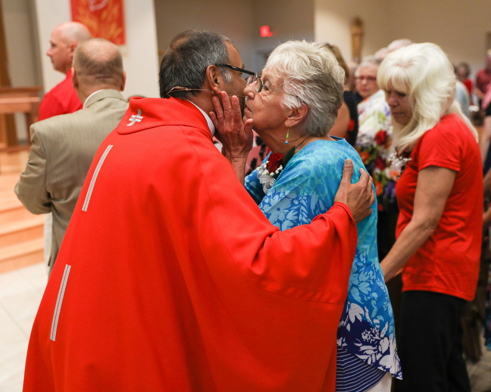 Our Lady of Nazareth gives Father Joe a surprise sendoff